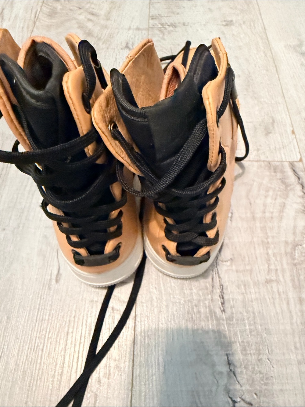 Nike Air Force 1 Rebel XX Praline High-Top Sneakers — Women’s 9.5